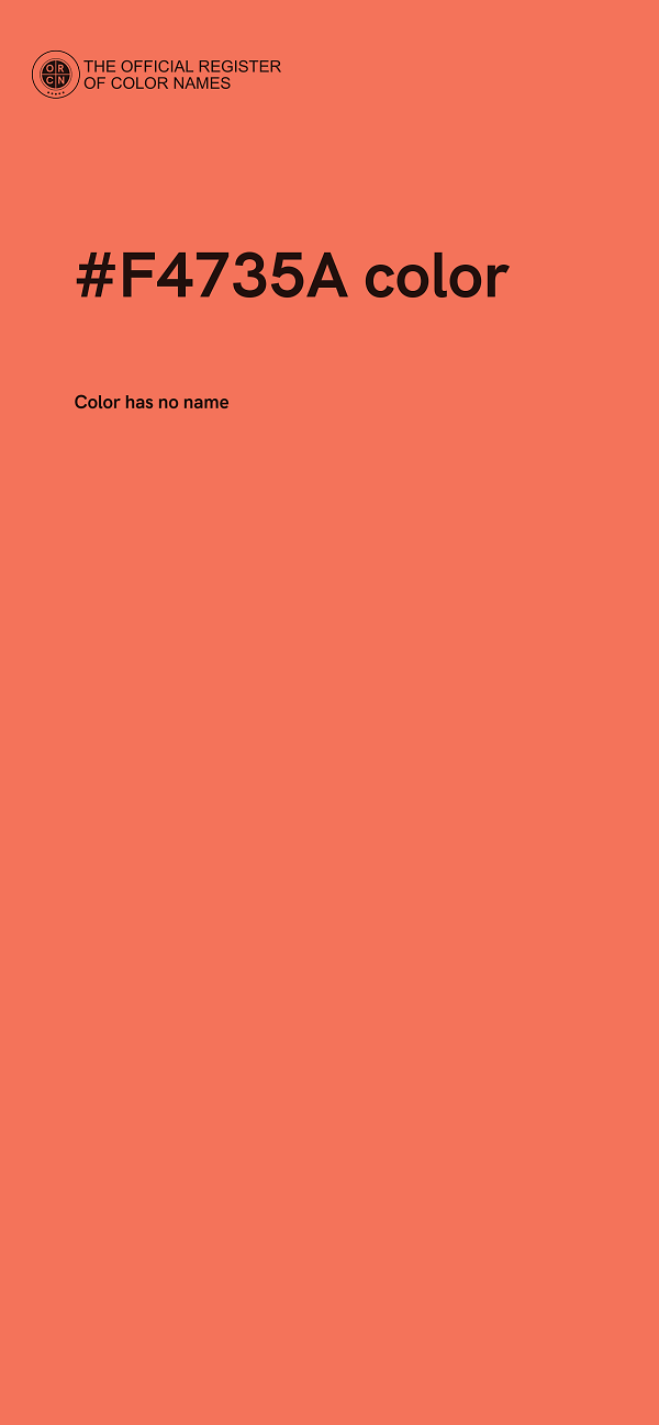 #F4735A color image