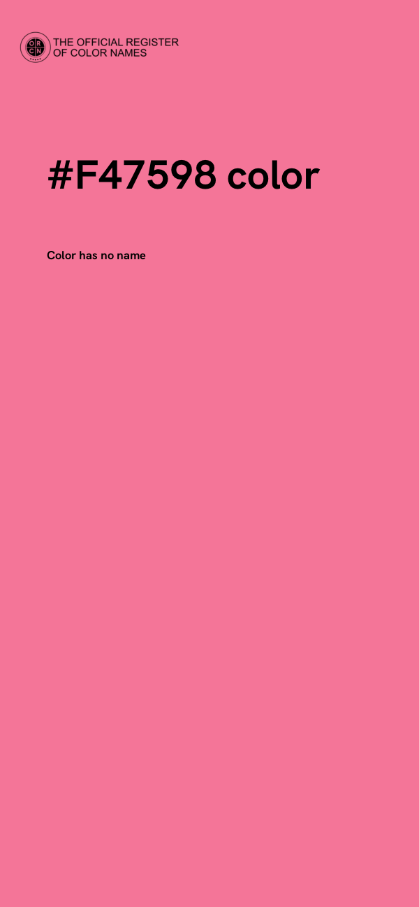 #F47598 color image