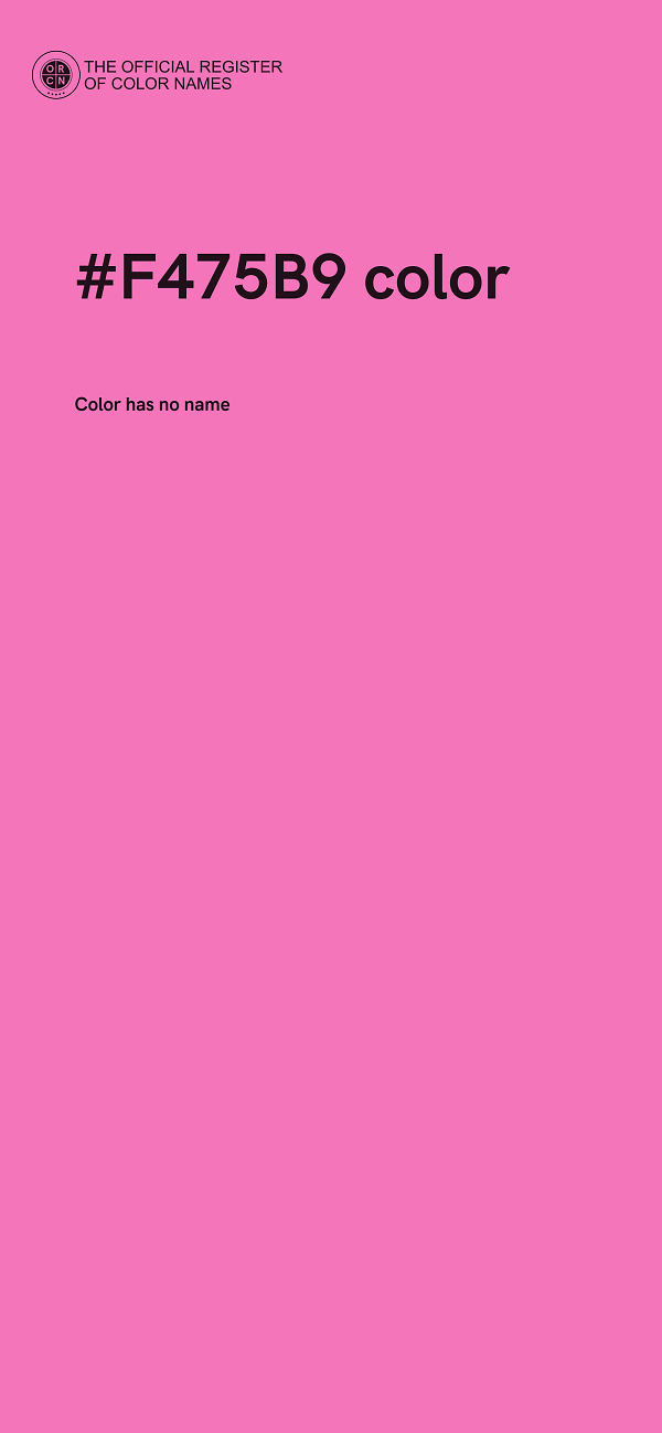 #F475B9 color image