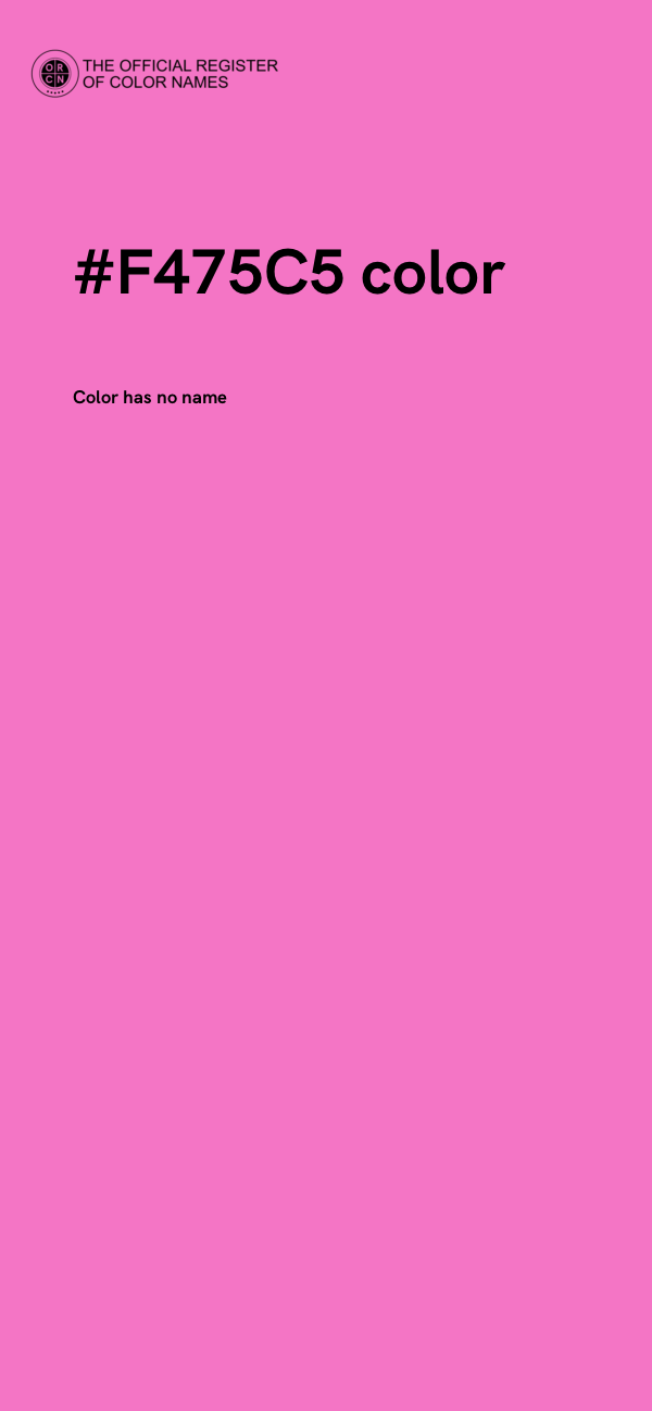 #F475C5 color image