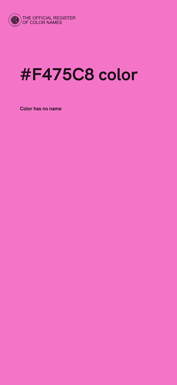 #F475C8 color image