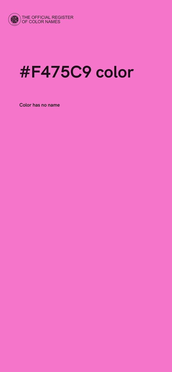 #F475C9 color image