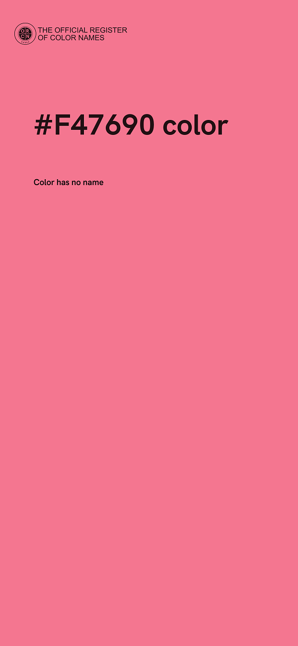 #F47690 color image