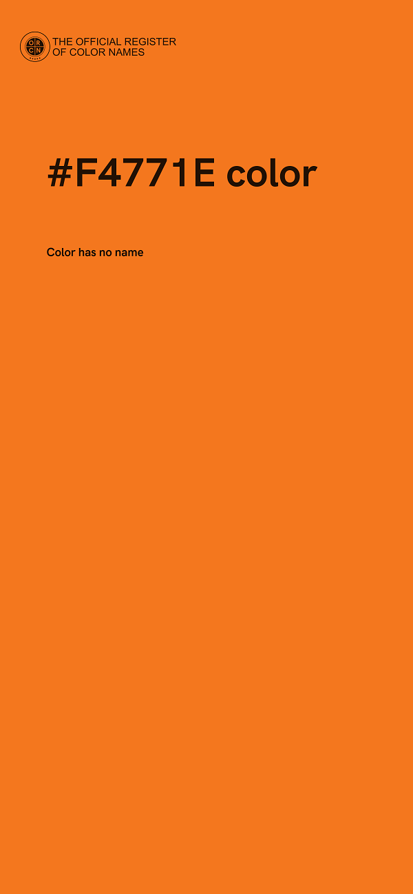 #F4771E color image