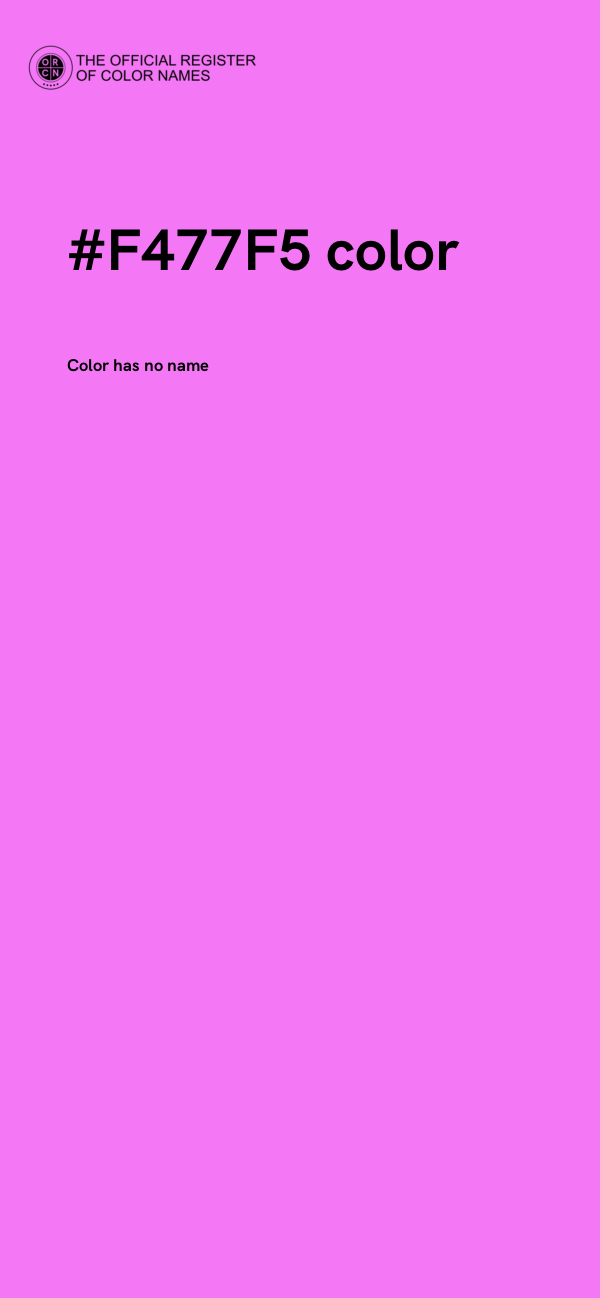#F477F5 color image