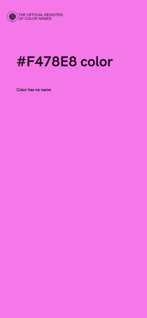 #F478E8 color image
