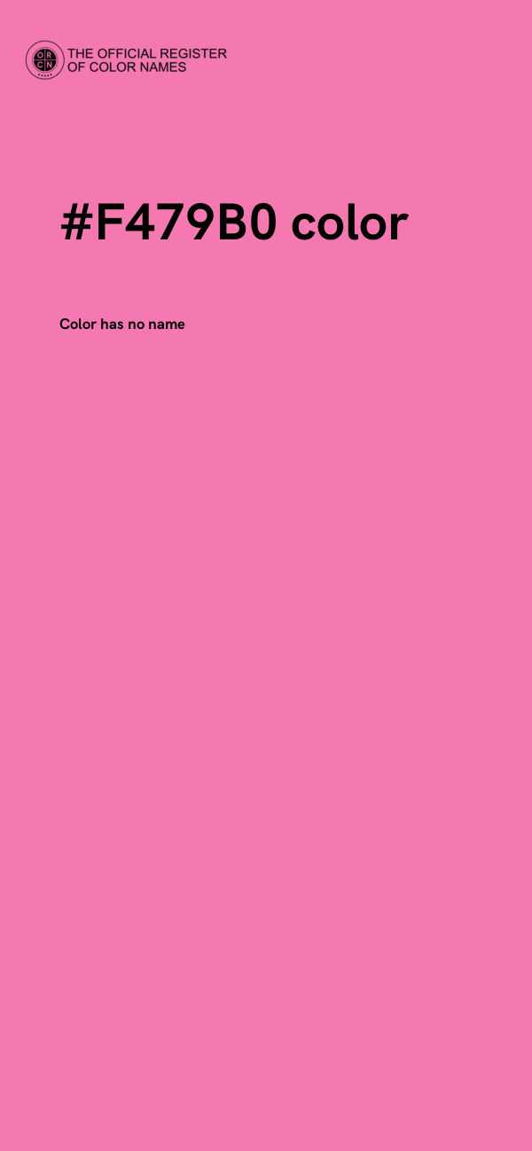 #F479B0 color image