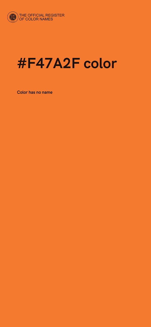 #F47A2F color image