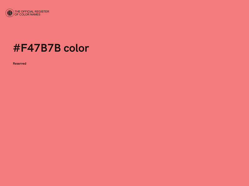 #F47B7B color image