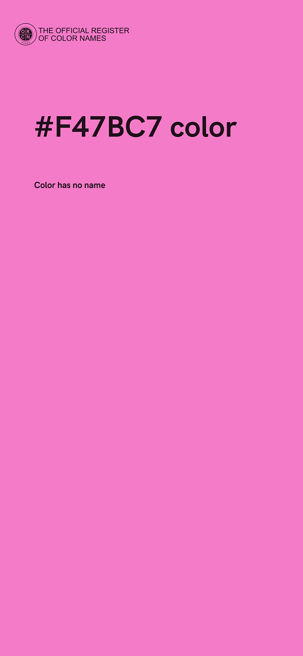 #F47BC7 color image
