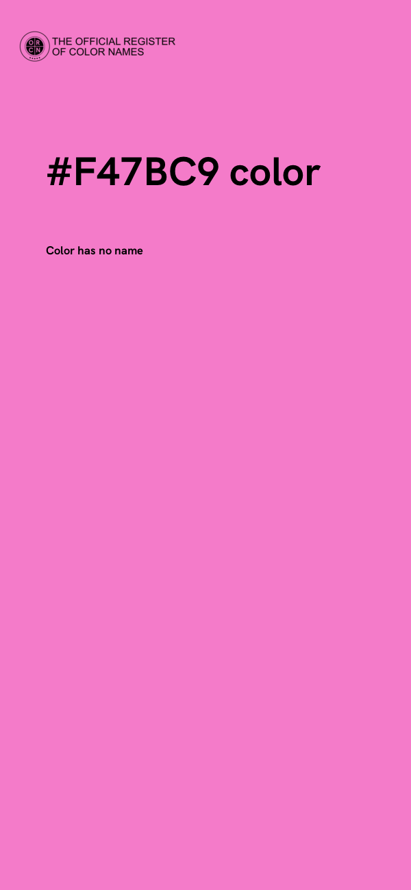 #F47BC9 color image