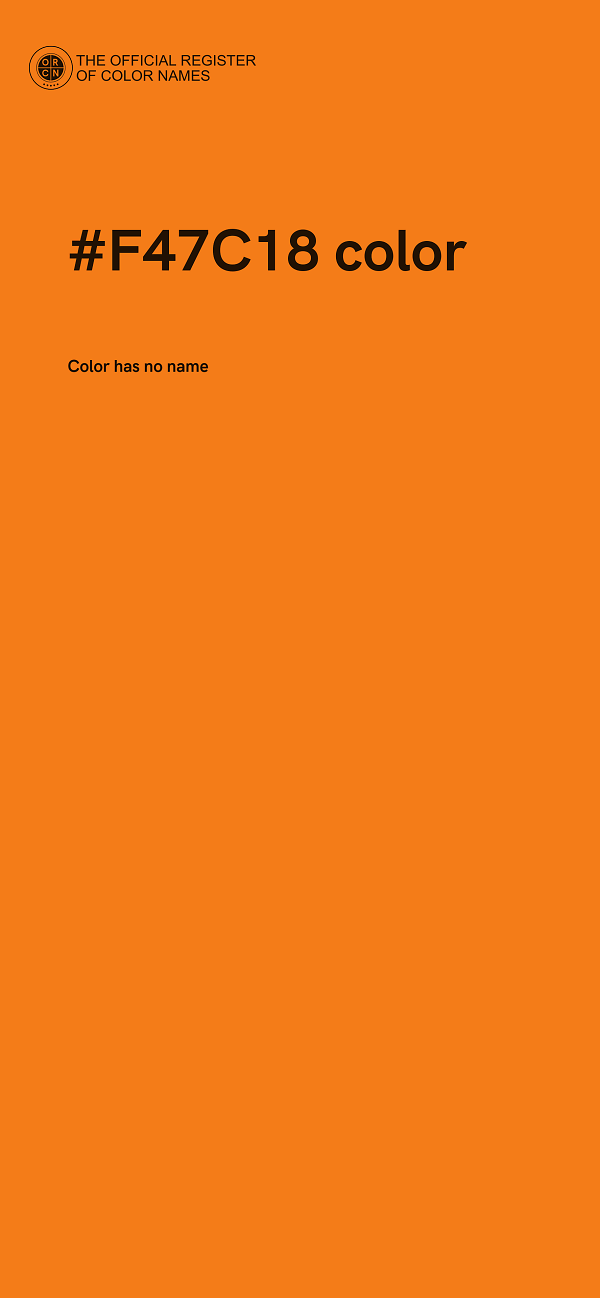 #F47C18 color image