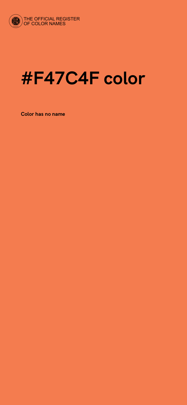 #F47C4F color image