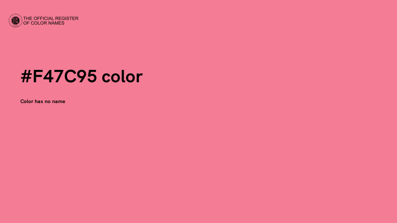 #F47C95 color image