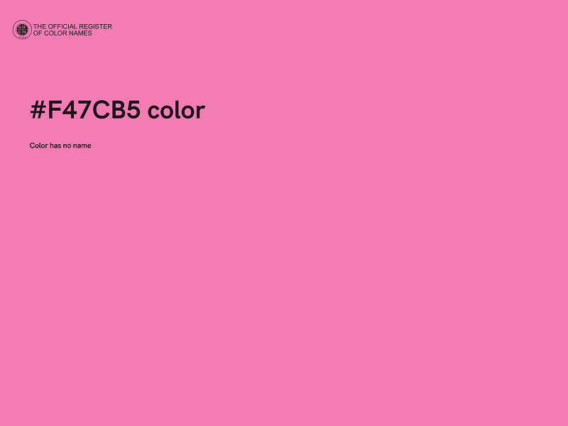 #F47CB5 color image