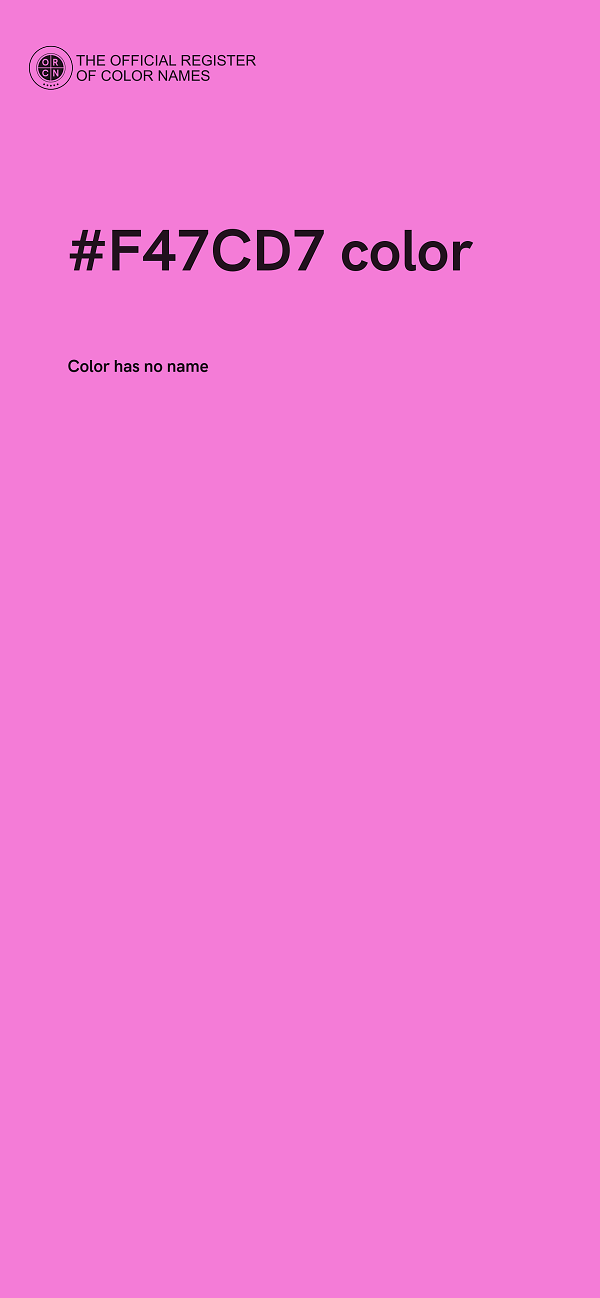 #F47CD7 color image