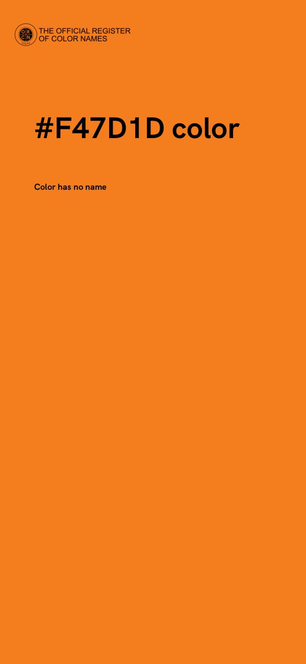#F47D1D color image