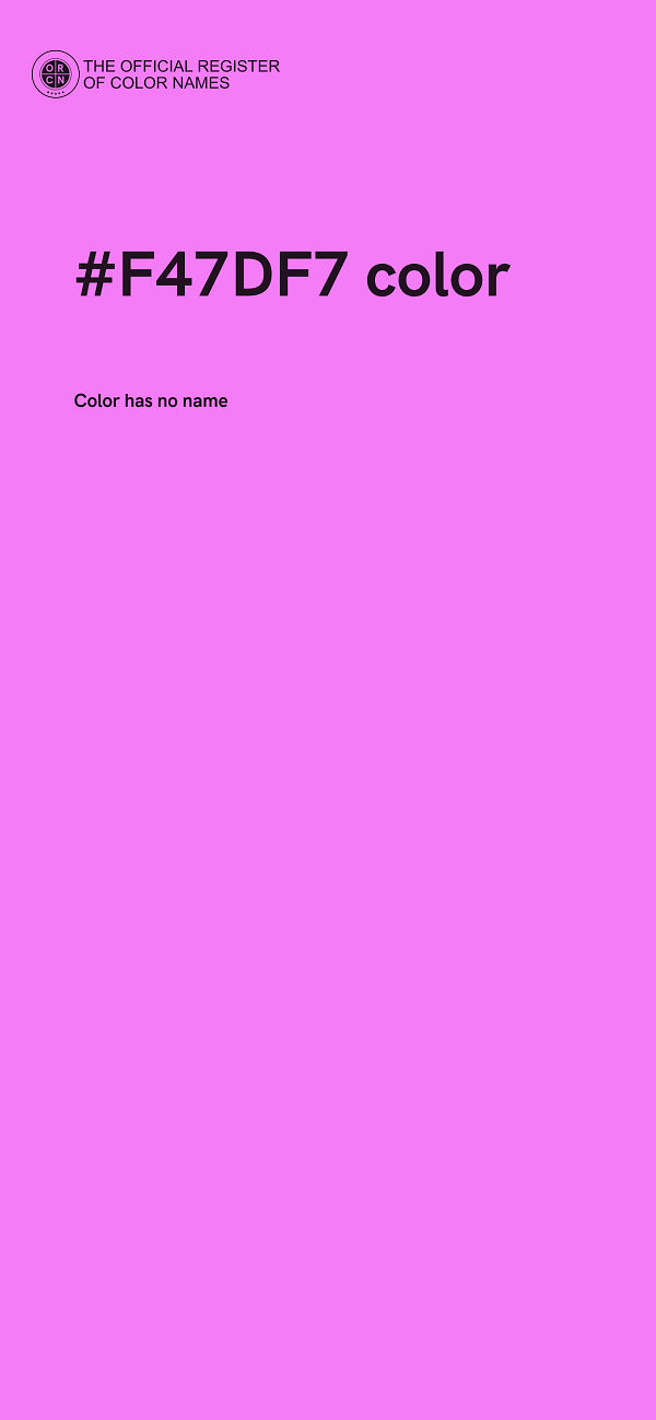 #F47DF7 color image