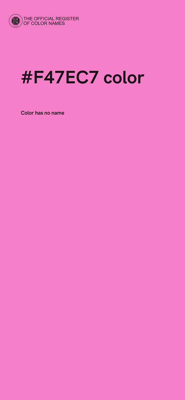 #F47EC7 color image