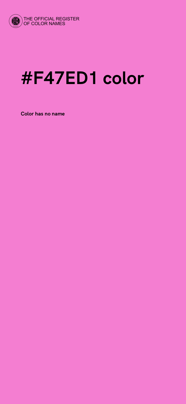 #F47ED1 color image