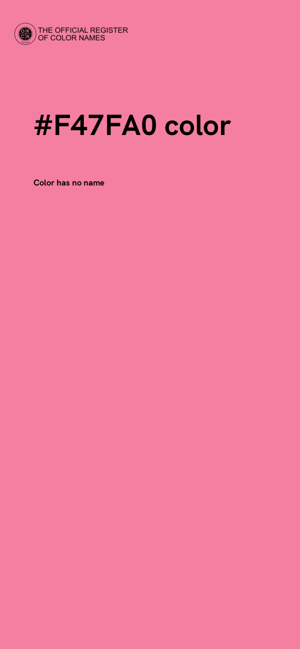 #F47FA0 color image