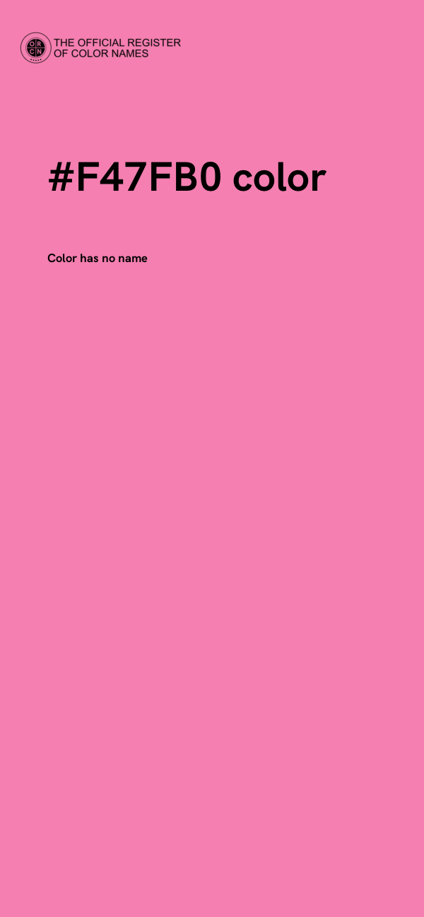 #F47FB0 color image