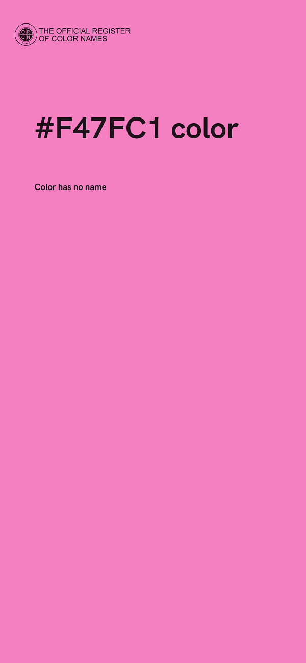 #F47FC1 color image