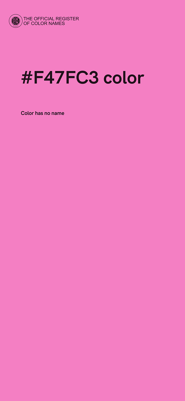 #F47FC3 color image