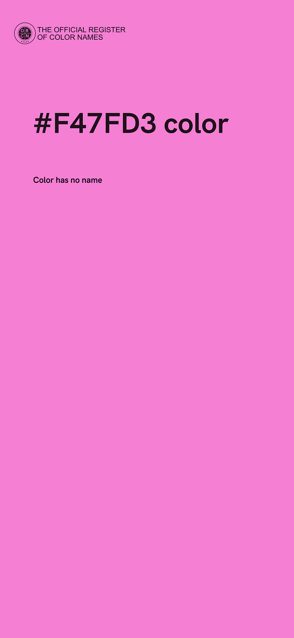 #F47FD3 color image