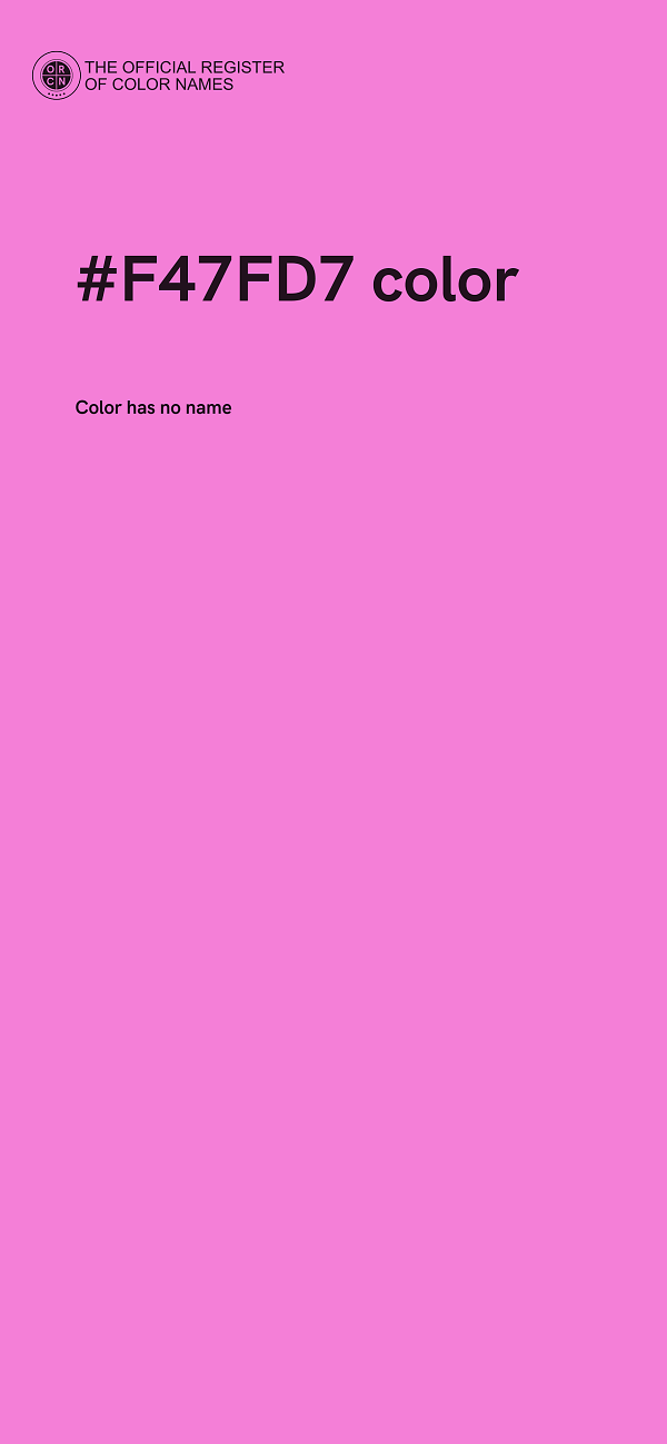 #F47FD7 color image