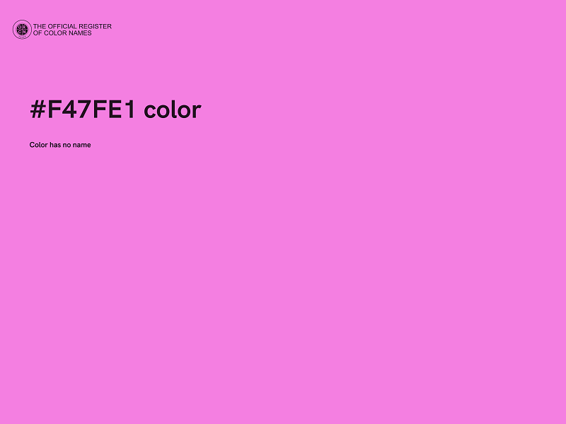 #F47FE1 color image