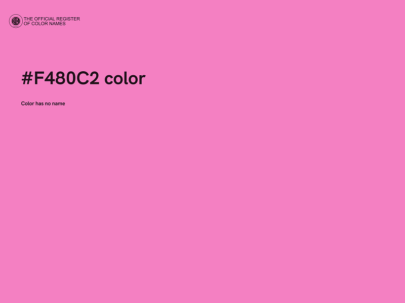 #F480C2 color image