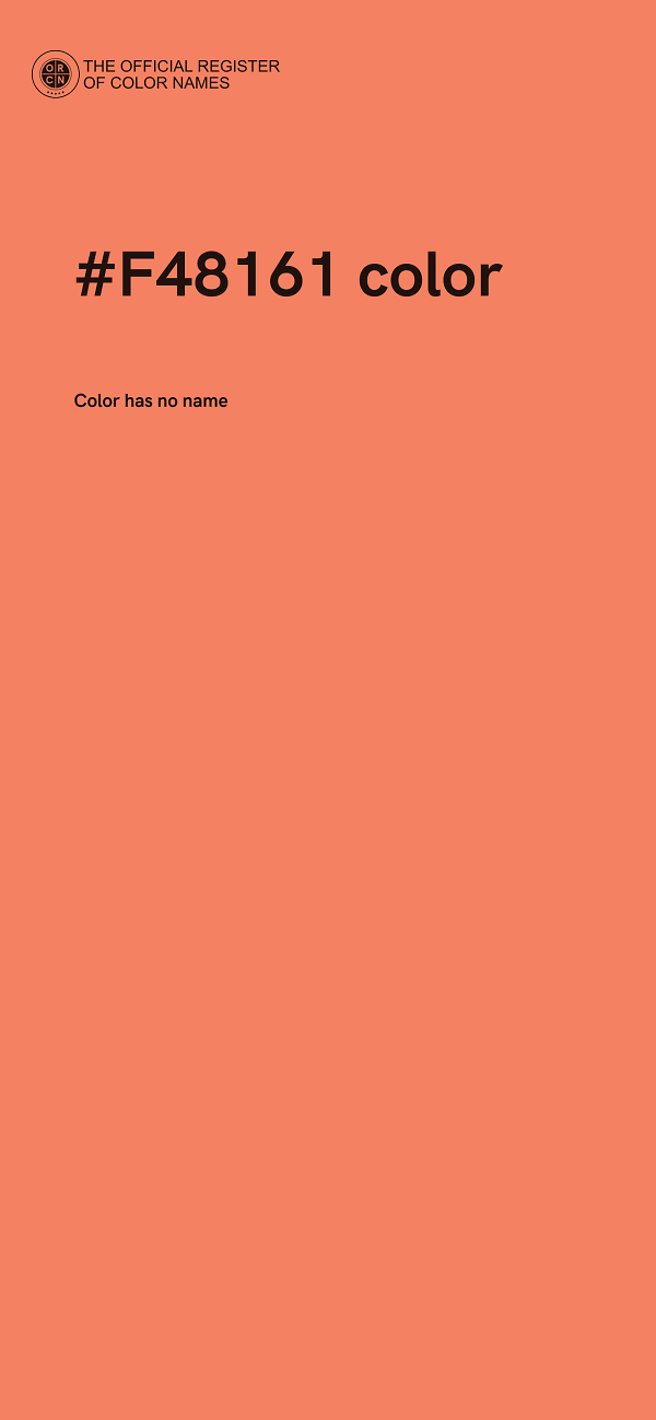 #F48161 color image
