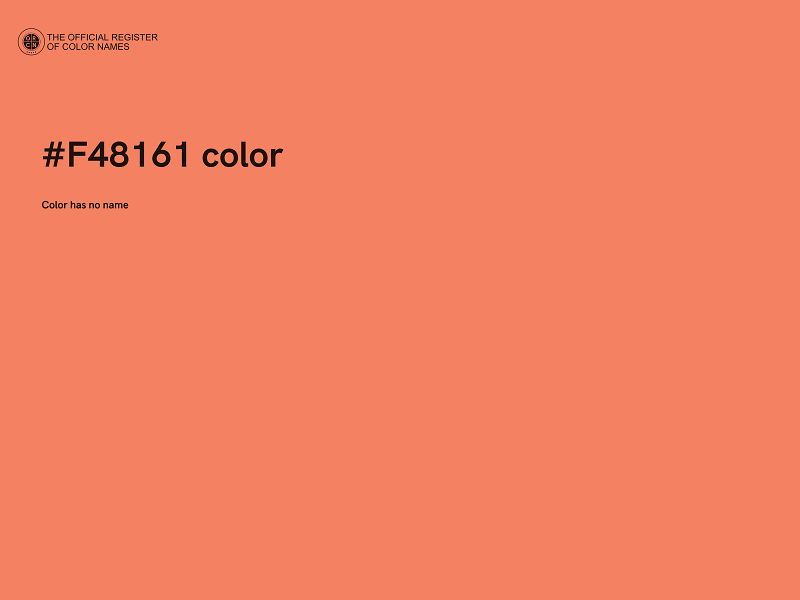 #F48161 color image