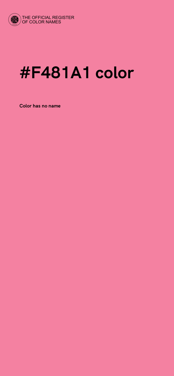 #F481A1 color image