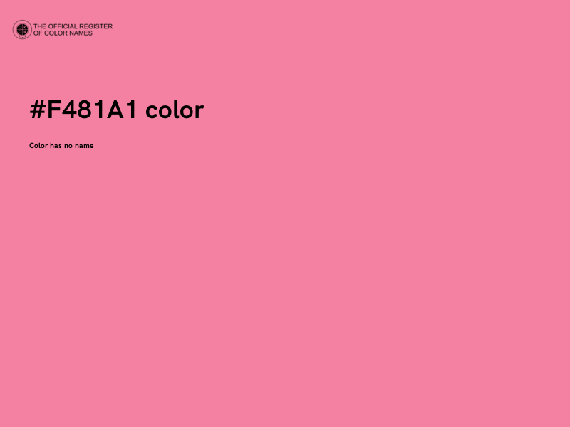 #F481A1 color image