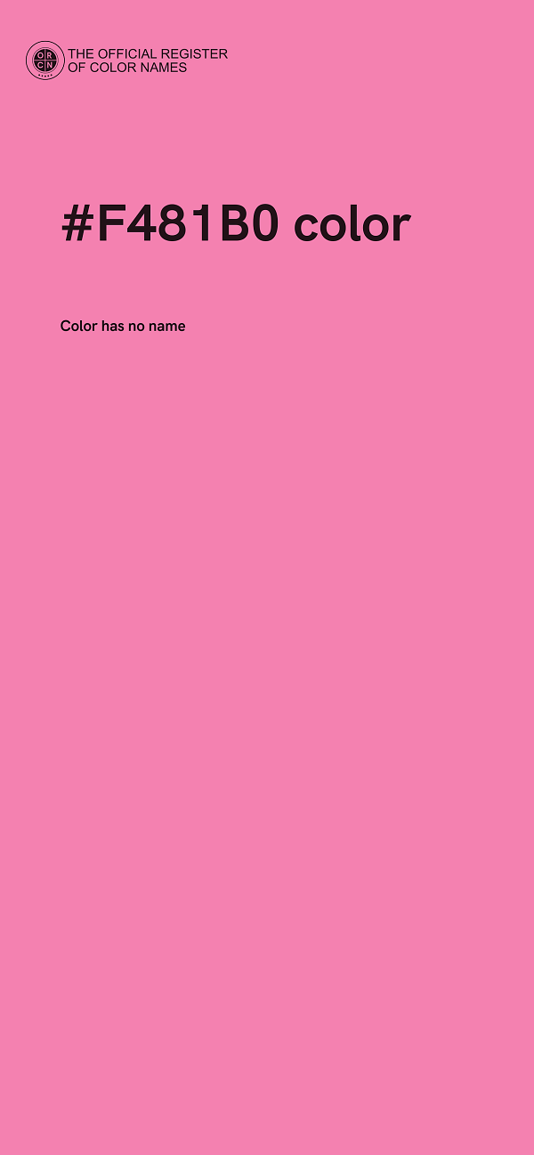 #F481B0 color image