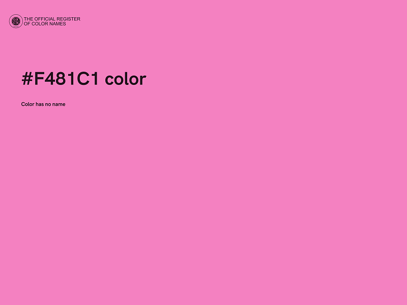 #F481C1 color image