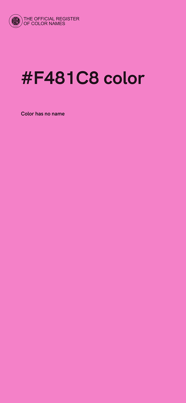 #F481C8 color image