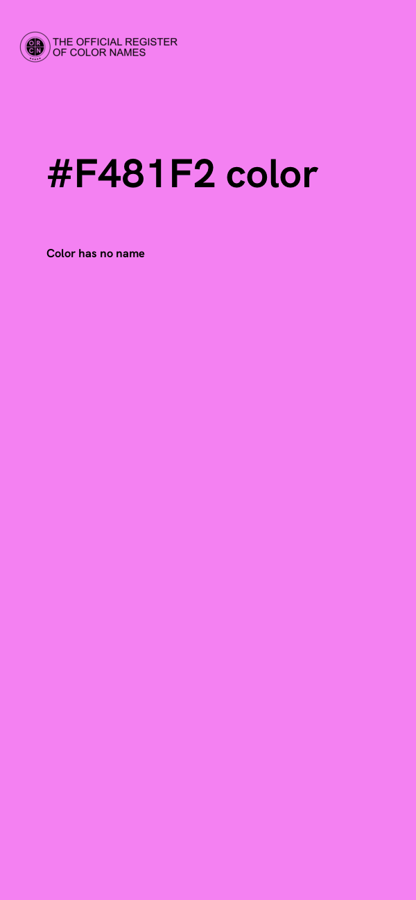 #F481F2 color image