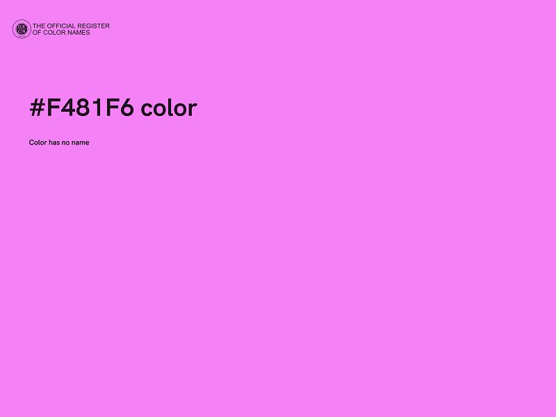 #F481F6 color image