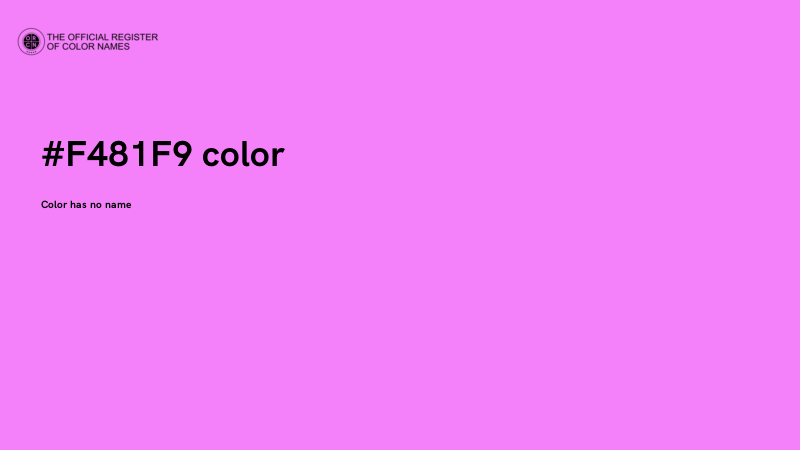 #F481F9 color image