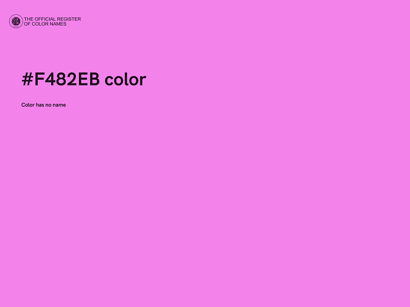 #F482EB color image