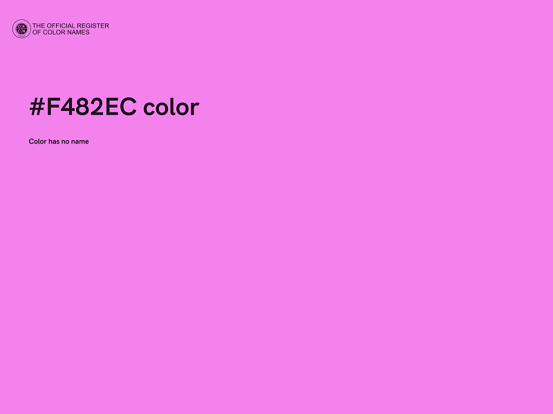 #F482EC color image