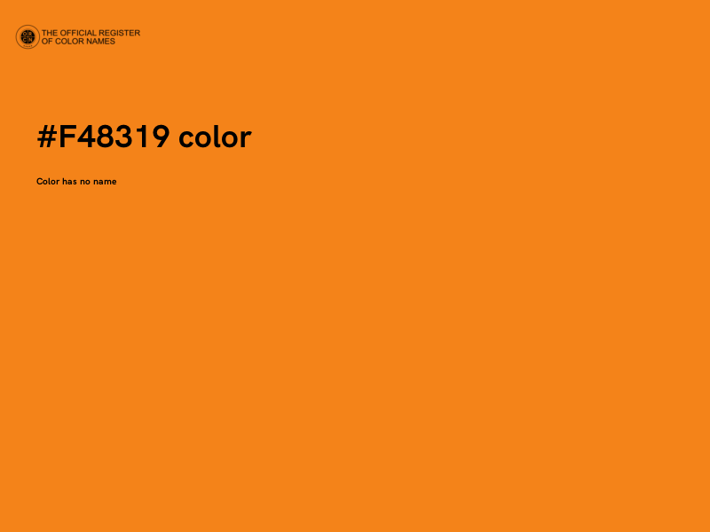 #F48319 color image