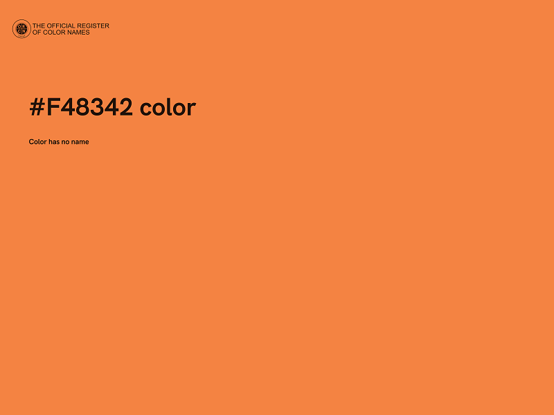 #F48342 color image