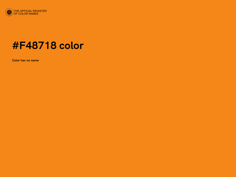 #F48718 color image