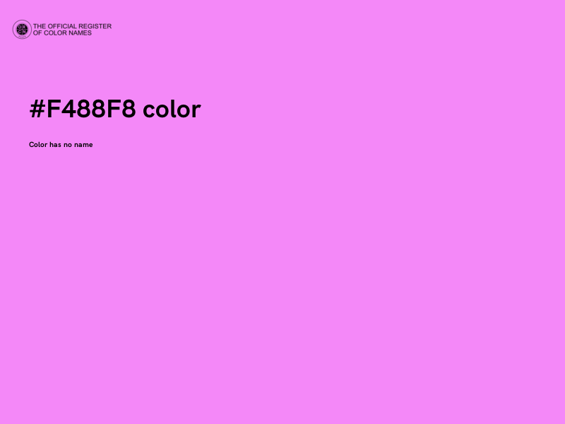 #F488F8 color image