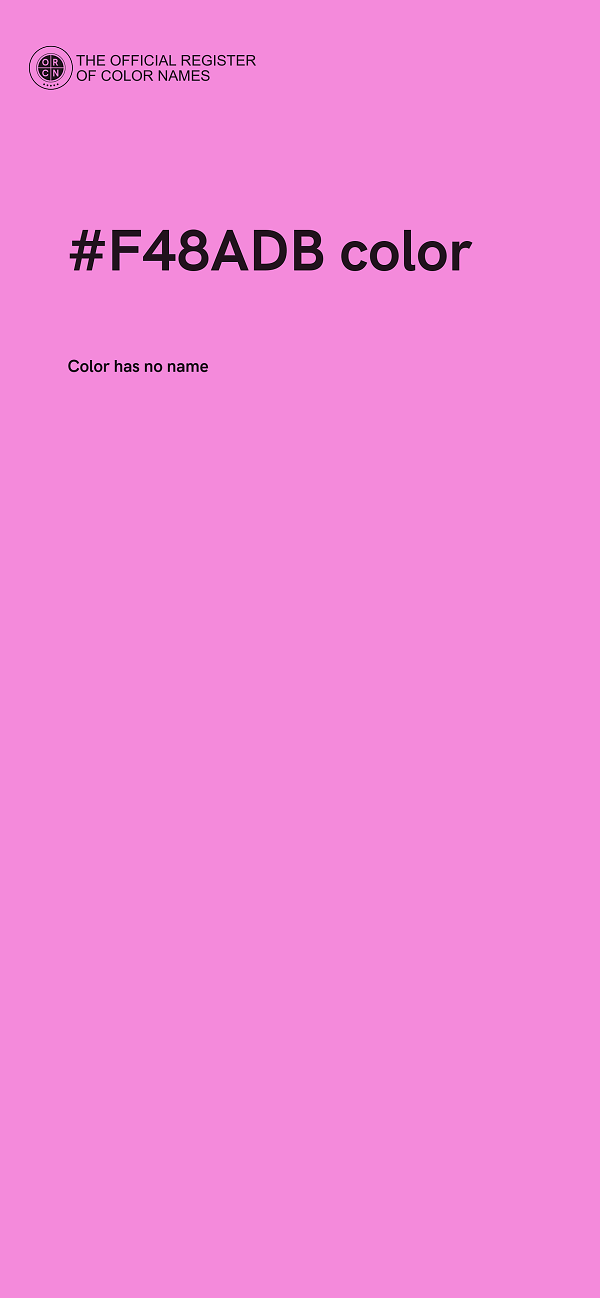 #F48ADB color image