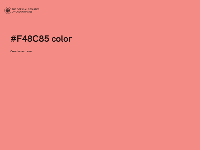#F48C85 color image